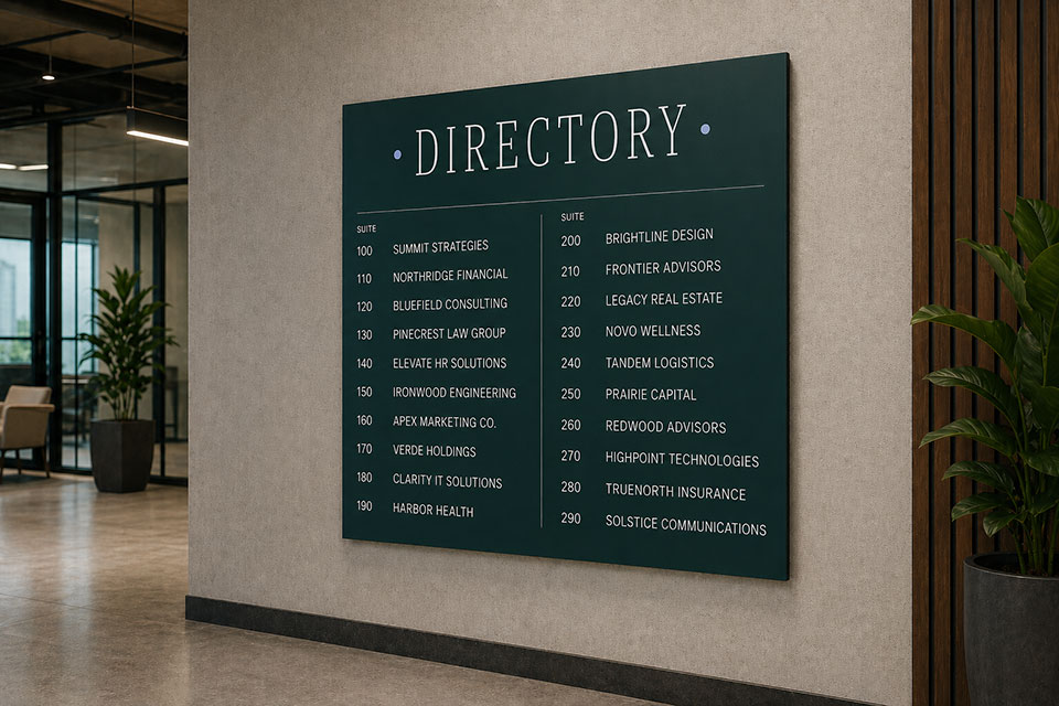 Directory Signs