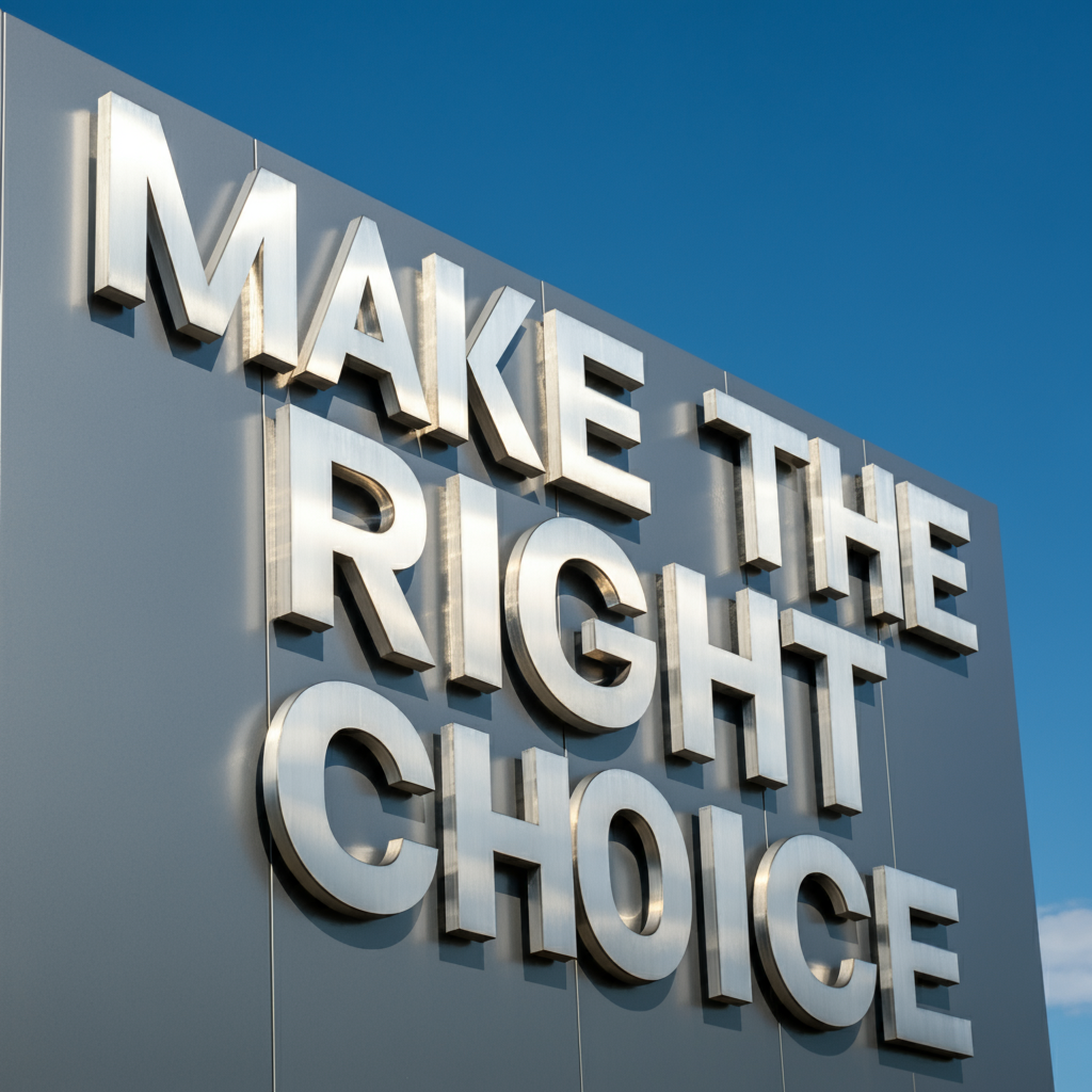 3D Lettering Signage